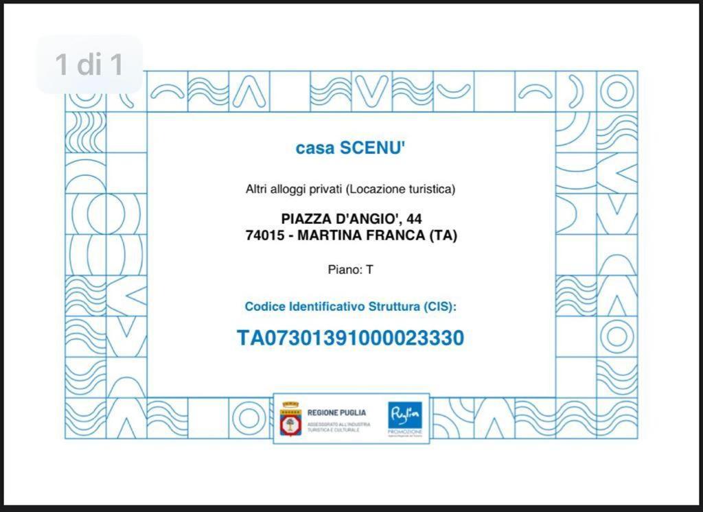 Scenu' Appartement Martina Franca Buitenkant foto